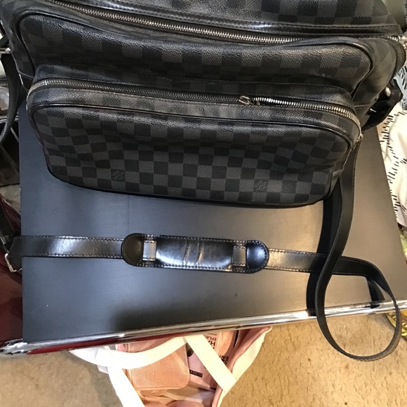 Louis Vuittion Damier Ebene  Handbag / Bag / Messenger Bag Black and gray  Check - Picture 3 of 15